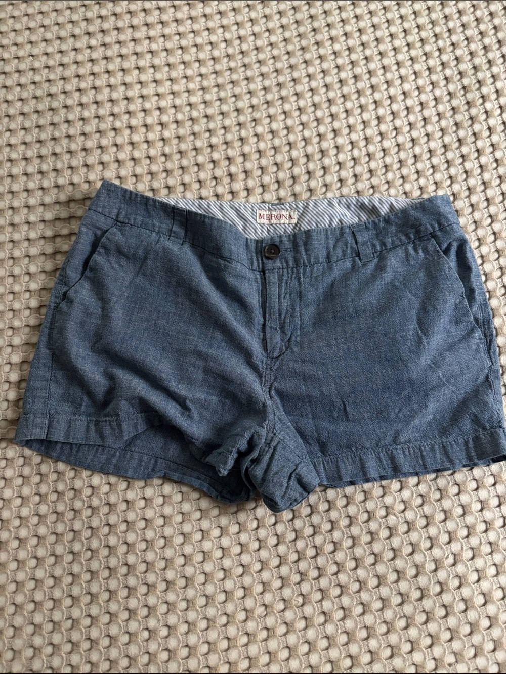 Merona Blue Chambray Women's Shorts